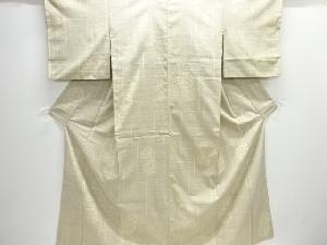 華紋織り出し手織り紬着物